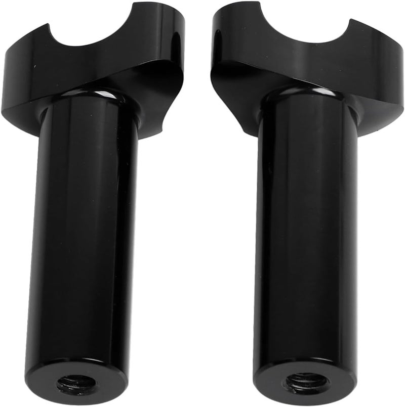 YDLMT Aluminum 4.5" Straight Handlebar Risers Fit for Harley 1 inch Handlebars Heritage Softail Dyna Street bob Sportster XL 883 1200, Black - Image 4